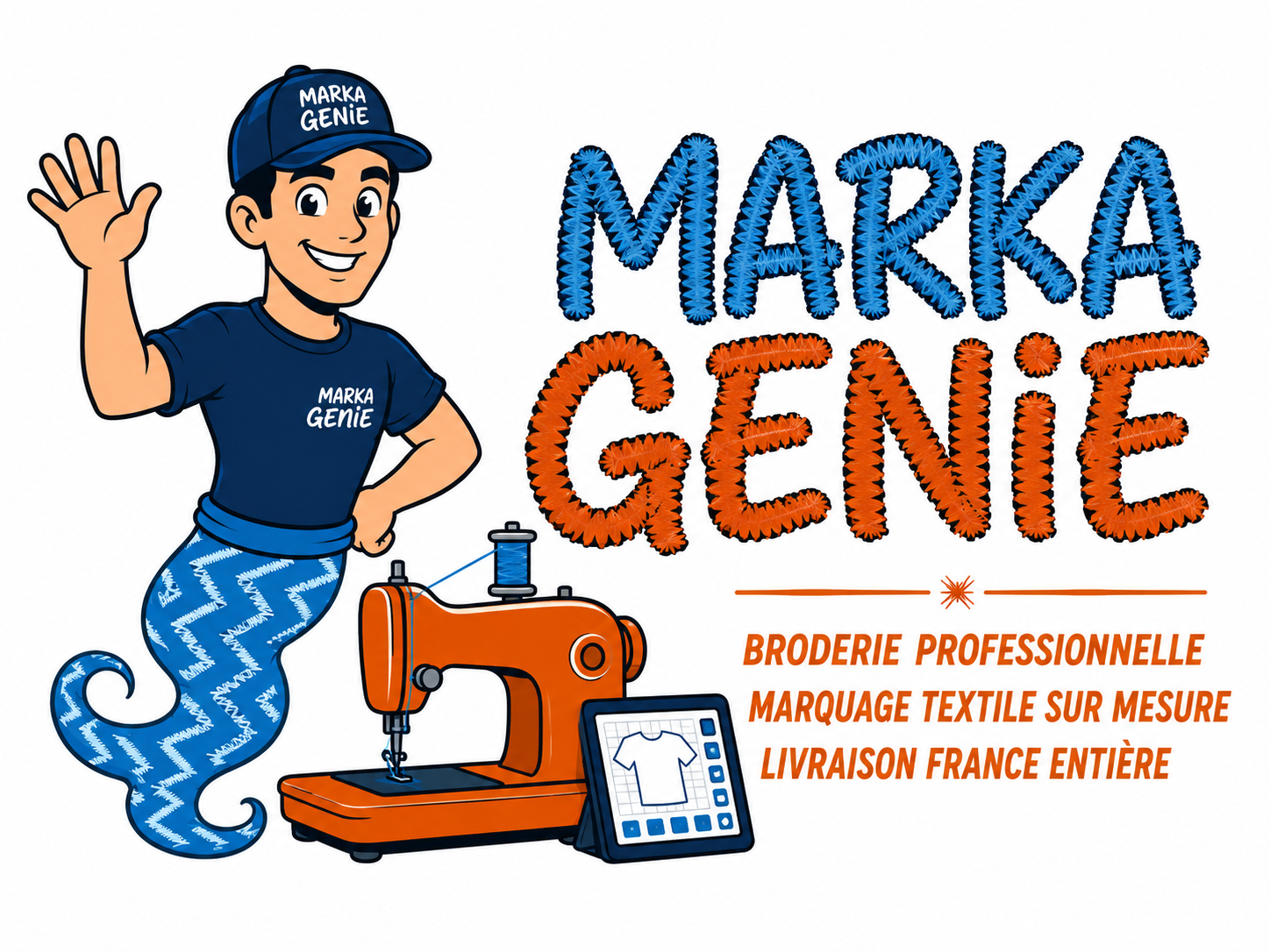 Broderie numérique personnalisée — MARKAGENIE